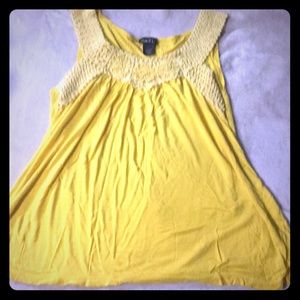 A large yellow tank top from Rue21